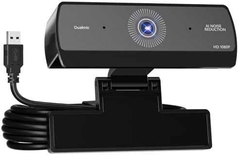 Xweiryn Webcam for PC,HD 1080P USB Plug-and-Play Computer Web Camera, HighDefinition Webcam for Desktop Laptop,Ideal for Online Class, Video ConferenceLive Streaming & Gaming