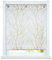ESLIR Raffrollo ohne Bohren Raffgardine Transparent mit Ösen Gardinen mit U-Haken Ösenrollo Modern Vorhänge Weiß-Braun BxH 60x140cm 1 Stück