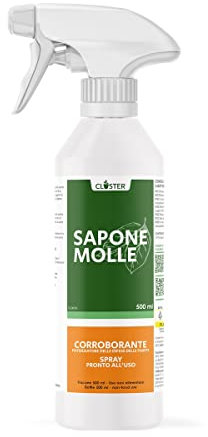 CLOSTER Savon potassique pour Plantes - Anti acariens Anti cochenille Anti pucerons et araigneé Rouge - Protection du Jardin Contre les Insectes et les Parasites (500 ML Spray Prêt à l'emploi)