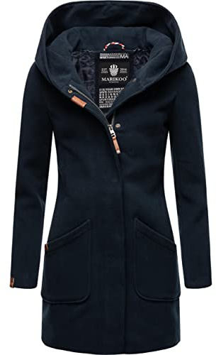Marikoo Maikoo manteau d'hiver parka pour femme Bleu Foncé S
