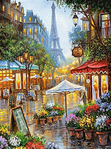 5d diy diamond painting kit completo parigi paesaggio Torre Eiffel 30x40cm diamante painting foto arte pittura ricamo a punto croce per la decorazione della parete di casa