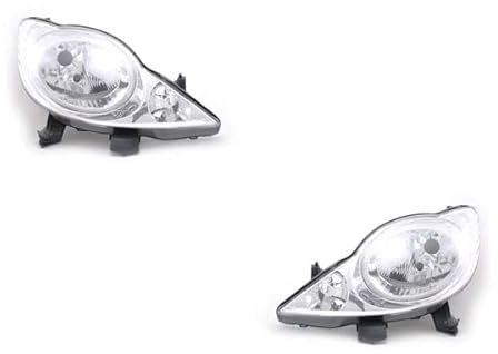 Johns, Jeu de phares compatibles avec Peugeot 107 06/05-01/12 H4 Set gauche et droite