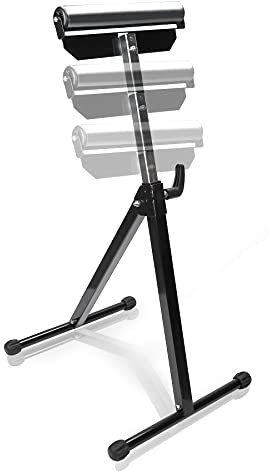 Ikodm 1 Set di cavalletti a rullo da 68 a 108 cm, regolabile in altezza, pieghevole, con piedini antiscivolo, supporto fino a 90 kg