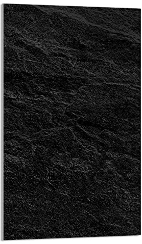 DarHaus Plaque de recouvrement, 30 x 52 cm, en verre, pour cuisinières électrique, à induction, convient comme décoration, protection anti-éclaboussures ou planche à découper, Ardoise Noir