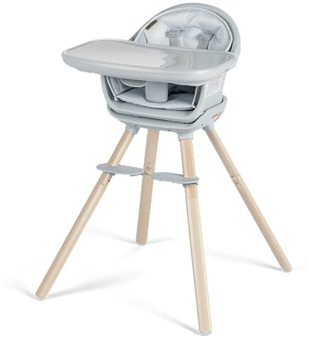 Maxi-Cosi Moa 8-in-1 Highchair, Machine Washable, Compact, Lightweight Design, Classic Slate