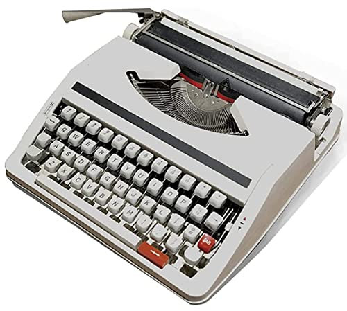 CYMYYDS Traditionelle Manuelle Schreibmaschine, Altmodische Mechanische Englische Schreibmaschine, Antique Schreibmaschine Portable Classic Word Processor