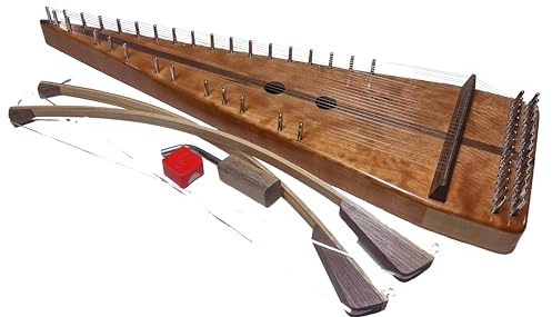 Bowed Psaltery Cherry with Cherry top and bottom, 30 strings with two bows