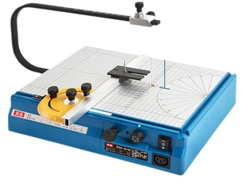 Hot Wire Cutter för bordsskivor, kraftig frigolitskärare, med adapter och rörlig roterande linjal, för modelltillverkning, skulptering - elektrisk och bärbar för precisionssnitt