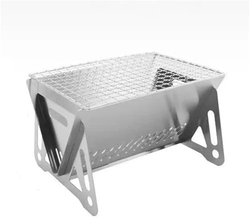 Bärbar multifunktionell mini-grill – vikbar utomhusvärme och matlagningssilar för campingpicknick och grillning i bakgården