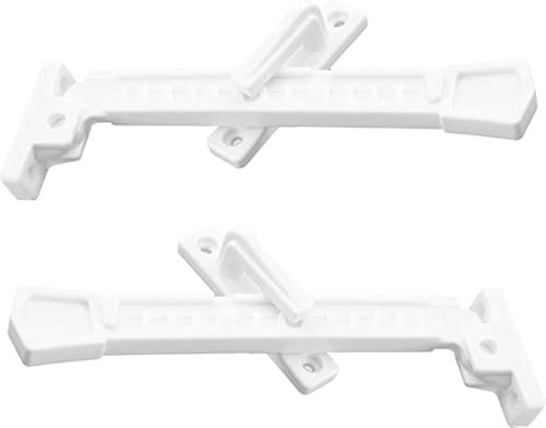 YINETTECH 2 Stück Fenster-Beschränker Ventilation Set Fensterbegrenzer Belüftungsarm für Kipp- Drehkippfenster mit Schraube Weiß