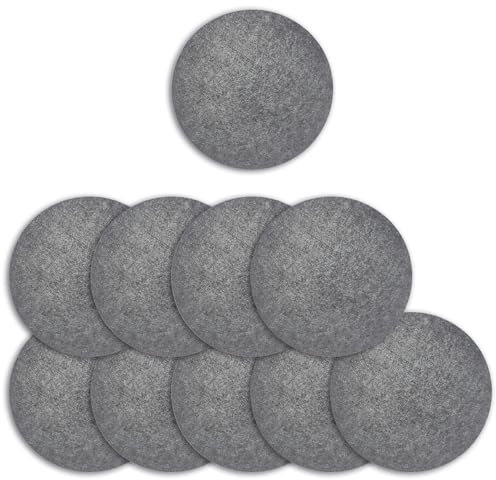 Untersetzer aus Filz, Tischuntersetzer rund - Untersetzer für Töpfe, Pfannen, Teller, Gläser, Schüsseln und Vasen (10, 20cm)
