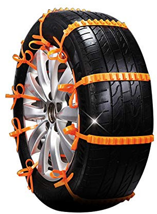 Riou Catene da Neve Antiscivolo universali per Pneumatici Auto su Neve e Fango, Catene Anti-Scivolo di Emergenza universali