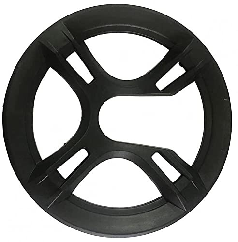 Ruluti Chain Guard Ring, Chain Guard Washer for Mountain Bike 42t 44t Crankset Cover Plastic Black with Screws
