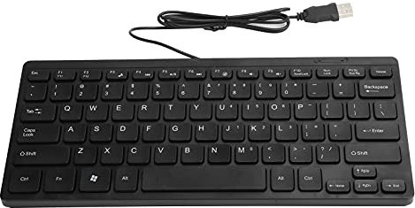 ciciglow Laptop-Tastatur, USB-Kabelgebundenes Multimedia-Kaypad, Tragbares Wasserdichtes, Prägnantes Eingabegerät für Laptop-Zubehör