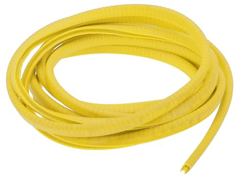 Motoforti Universal Car Door Edge Protective Sealing Strip 9.84ft Yellow | U-Type, Door scratch protection guard, 300cm, Anti-scratch collision, PVC Iron