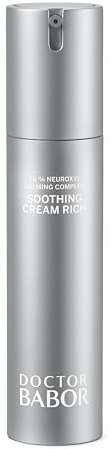 DOCTOR BABOR Soothing Cream Rich | Reichhaltige Gesichtscreme für empfindliche Haut | Lindert Irritationen bei Juckreiz und Rötungen | Mit Neuroxyl & Panthenol | Vegan | 50ml