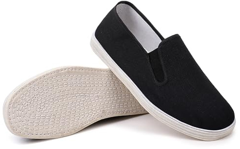Chaussures de Tai Chi Kung Fu Unisexes pour Arts Martiaux Traditionnels Chaussures d'entraînement légères et antidérapantes en Tissu de Pékin Ancien Pantoufles Respirantes Quatre Saisons EU Size 40