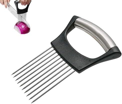 Cipolle per Tagliare,Taglia Cipolla in Acciaio Inox,tagliaverdure Food Slice Assistant,per Affettare Carne,Cipolla,Patate,Pomodori Coupe Oignon Manuel
