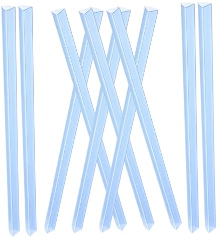 Alipis 10Pcs Transparent Slide Binders Plastic Bookbinding Spine Bars Sturdy Abs Clamp for Office School Document Organization