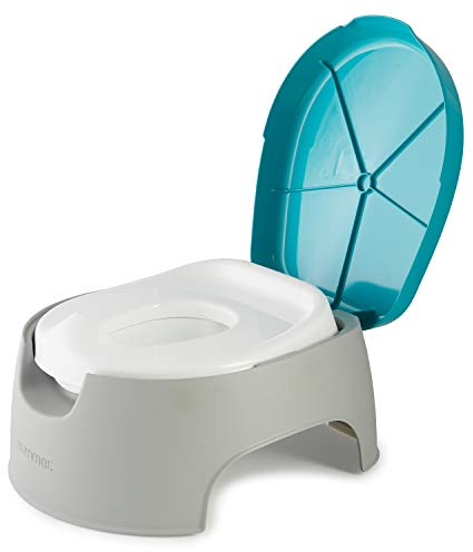 Summer Infant Summer 3-in-1 Train with Me Potty Seat Topper and Stepstool for Toddler Training and Beyond Easy to Empty and Clean Space Saving