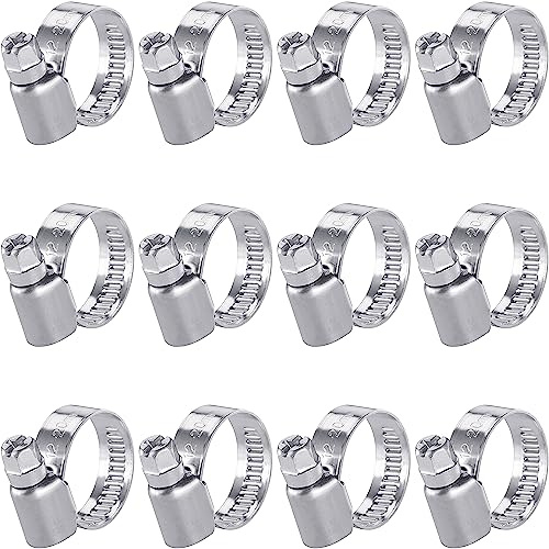 Poppstar Schlauchschellen Edelstahl 12-20mm mit Bandbreite 9mm, W2-Qualität (12 Stück)