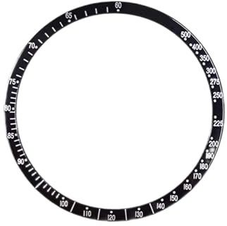 LORIER 38,5 mm Om Watch Ring Aluminium-Blende-Ring-Ring, Uhr 39mm Falluhr-Zubehör-Innendurchmesser 34mm Fit for Speedmaster Wartungswerkzeuge (Color : Black1)