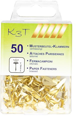 K3T Musterbeutelklammern 50er Packung, Art.Nr. 48345