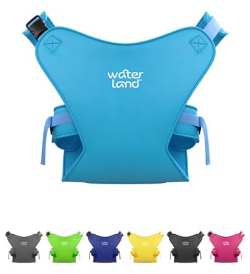 Portabebés - Innovador asiento portabebés para agua y tierra - Correa de pecho impermeable para niños pequeños con correas ajustables, asiento ligero para piscina y playa