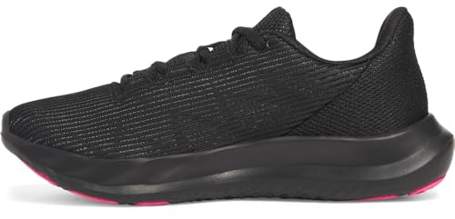 Under Armour Women's Charged Speed Swift, Lightweight and Ultra-Breathable Women's Runners, Running Shoes with Durable Rubber Outsole,Black / Black / Super Pink,4.5