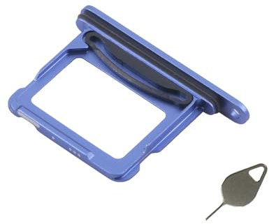 Nano Dual SIM Kartenfach Slot Halter Adapter Ersatz für iPhone 16 / iPhone 16 Plus Mit Pin Ultramarine