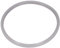 ensipart Dichtung für Schnellkochtopf kompatibel mit Fissler 038-667-00-205/0 und 32-631-00-201, 038-667-00-201/205 graue Deckeldichtung mit 220 mm Ø