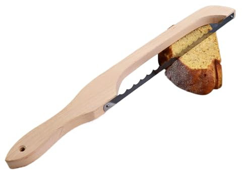 Lunaobrik Coupe-pain à bois, coupe-pain | Scie à pain dentelée | Scie en acier inoxydable, même outils de pâtisserie, boulangerie, outil de coupe