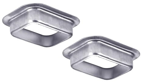 Canalón portátil resistente K Styles a bajante de salida de transición de aluminio, 2 piezas para un drenaje eficiente, salida de canalón de aluminio K Styles