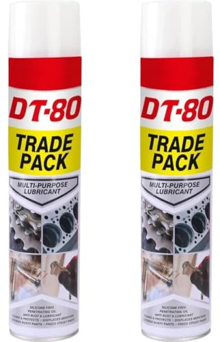 Spray Rust Remover Bike Chain Lube Penetrating Oil Lubricant - Cleans, Protects, Multi-Purpose DT-80-750ml Available in Pack of 1, 2, or 3 (2)
