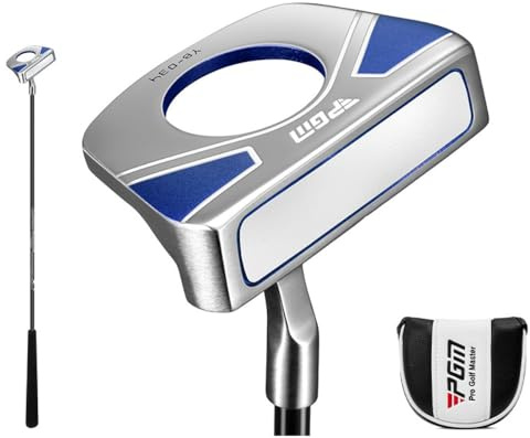 Putter da golf per uomini e donne di mano destra Funzione di raccolta della palla da golf con mazza (blu)
