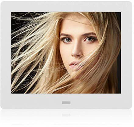 8-Tums Smart Digital Fotoram, 1024X768 Upplösning, Med Sensorfjärrkontroll, Inbyggd Musik- Och Videospelare, Stöder Omedelbar Delning, Vit.
