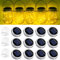 SmilingTown Solar Mason Jar String Light Lids 12 Pack 30 LED Fairy Firefly Inserts Lighting with 12 Hangers Waterproof for Outdoor Tree Patio Lawn Garden Decor, No Jars