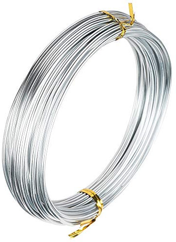 Ideen mit Herz Schmuckdraht zum Basteln | Aluminium-Draht | Basteldraht | Ø 2mm | 10 m lang (silber)