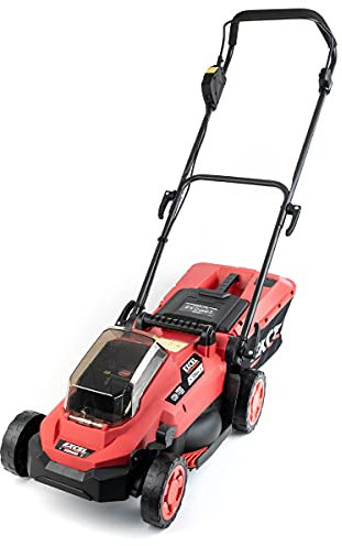 Excel 18V Brushless Lawn Mower 330mm with 5 Adjustable Height Body Only 25mm to 75mm (Battery & Charger Not Included) - Variable Speed 2900/min - 30L Grass Collection Bag - Ideal for Cutting Grass
