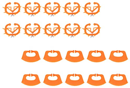 Happyyami 10st Kuh Scharf Kälberabsetzer Aus Kunststoff Mini-Tool Geräte Zum Absetzen Von Kälbern Rindersaugclip Zubehör Für Milchpumpen Mini-Kuh Rindernasendornen Tier Plastik Ring