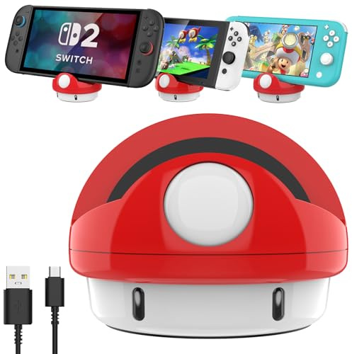 HEIYING Station d'accueil pour Nintendo Switch 2/Lite/OLED, Support d'accueil Portative avec Port de Type C pour Charger la Console