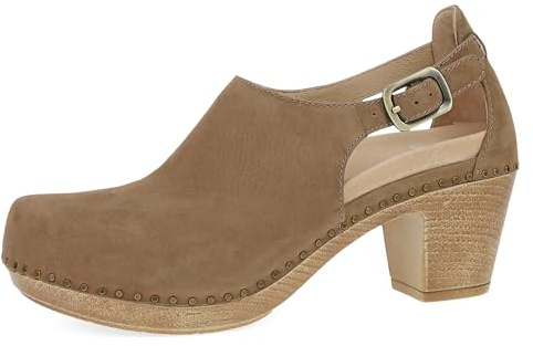 Dansko Sassy Stylish Upfront Closed Toe for Women - Energy-Return Footbed with Added Arch Support - Lightweight PU Outsole for Long-Lasting Wear - Great for All-Seasons Style Morel Milled 6.5-7 M US