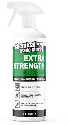 Chemical Trade Store - UPVC Cleaner for Hard Plastic, Doors, Gutters and Window Frames - Extra strength - 1 Litre