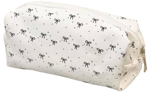 Genérico Estuches para Lápices,Bolsa para Lápices - Organizador Estético con Lazos Portátil De Gran Capacidad para Clase Adolescentes Niñas Universitarias Viajes Manualidades