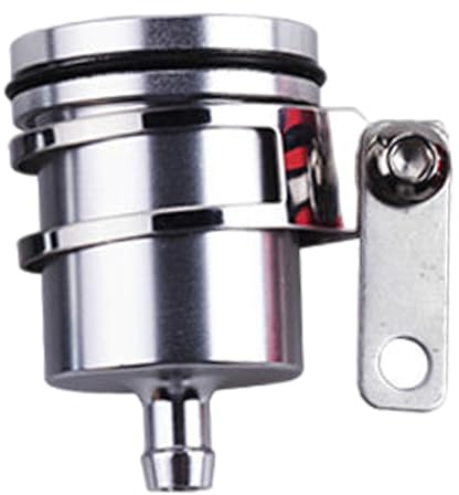 Motorcycle Brake Oil Reservoir Cup - Brakes Fluid Container, Aluminum Alloy Oil Tank | Rear Brakes Cylinder Reservoir, Motorcycle Brake Fluid Cup with Refilling Bottle for Safe Riding