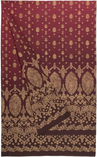 Bassetti Gold Decor granfoulardduk av 100% bomull i färgen bordeauxröd R1 mått: 350 x 270 cm – 933371