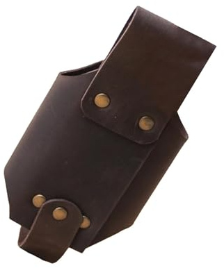 LLLmhuaa Portabottiglie Cintura Birra PU Pelle Bevanda Marsupio per Bottiglia All'aperto Pu Leather Drink Marsupio Cintura per Outdoor Beach