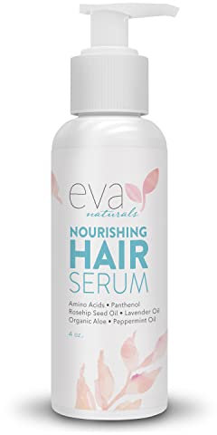 Eva Naturals Sérum Cheveux avec de la Biotine – Sérum Éclat Revitalisant et Nourrissant pour Cheveux Entièrement Naturel – Sérum Pousse Cheveux et Contrôle des Frisottis – Formule Avancée – 120ml