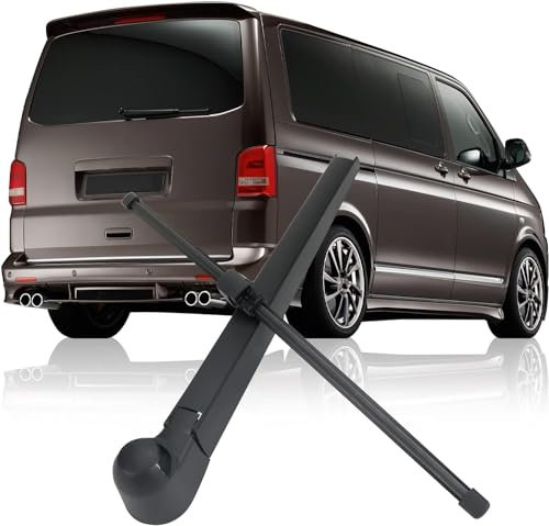 Rear Windshield Wiper Arm Replacement for VW T5 Caddy 2003-2019, Rear Windshield Wiper Arm Replacement for VW Multivan Transporter, Car Wiper Blade Kit Waterproof