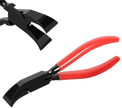 Sporgo Pince pliante à 45° : pince à tôle large 60 mm, pince à plier, outil de pliage avec poignée antidérapante, pour plier et lisser les tôles